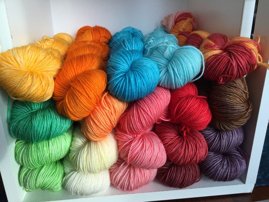 Collection of hand-dyed colors available